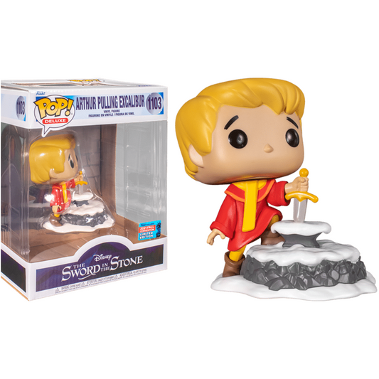 Funko Pop Disney Sword in the Stone Arthur Pulling Excalibur 1103 2021 Fall Convention