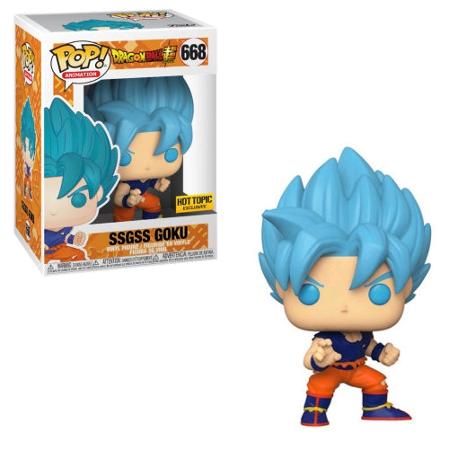 Funko Pop Anime Dragon Ball Super SSGSS Goku 668 Hot Topic