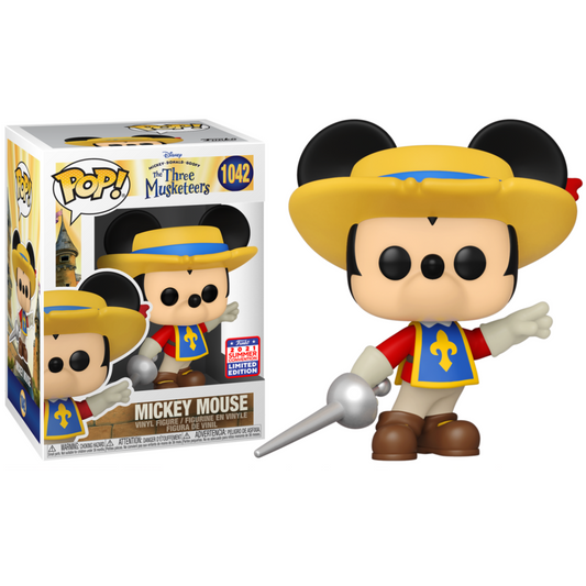 Funko Pop Disney The Three Musketeers Mickey Mouse 1042 2021 Summer Virtual Funkon