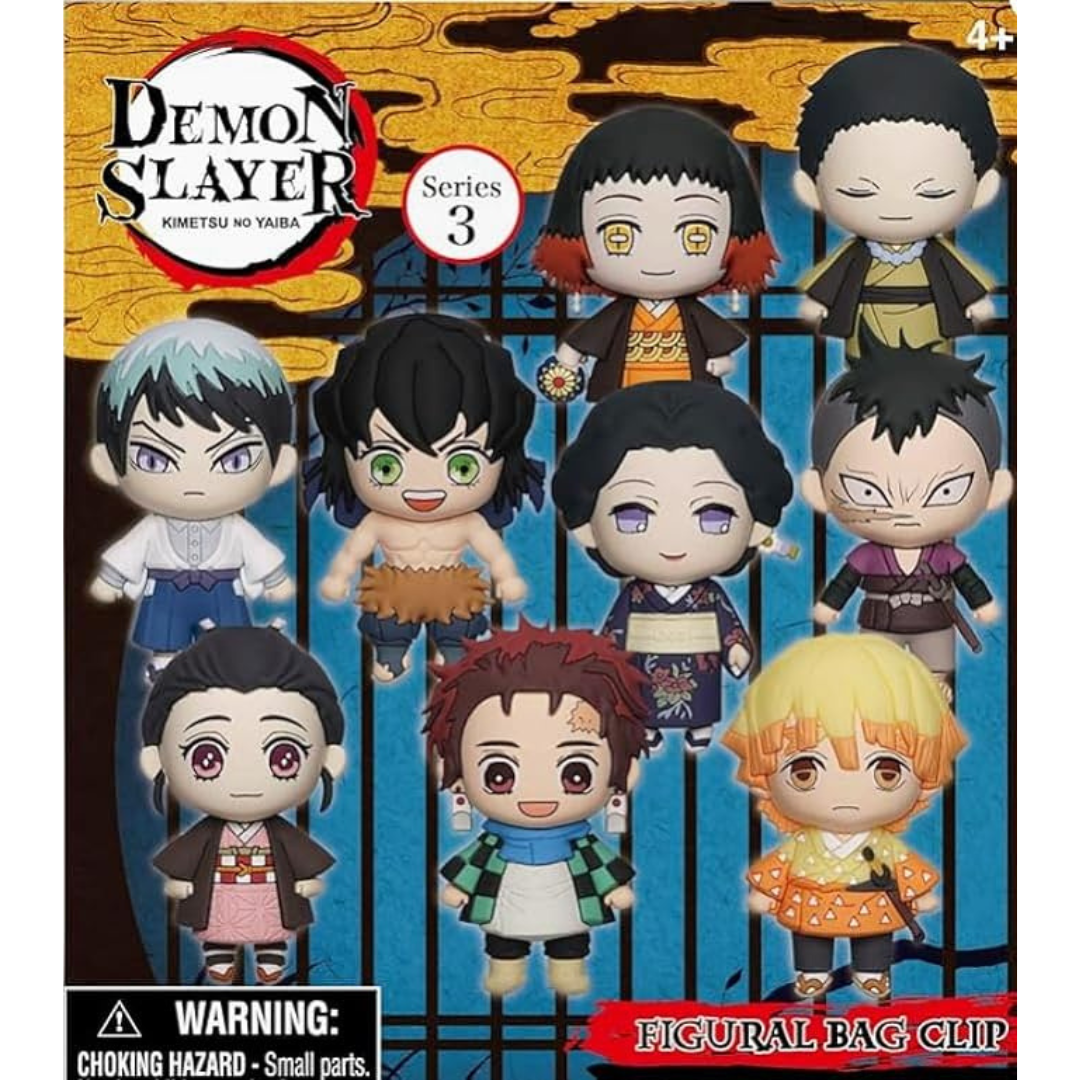 Blind Bags Demon Slayer 3D Foam Bag Clips Series 6 - 1 Pack