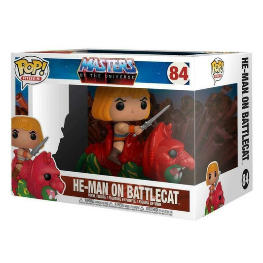 Funko Pop Master of the Universe MOTU He-Man on Battlecat 84