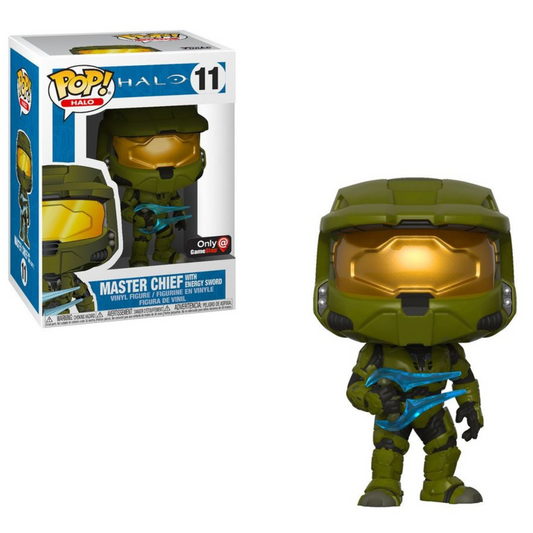 Funko Pop Games Halo Master Chief with Energy Sword 11 Gamestop Exclusive