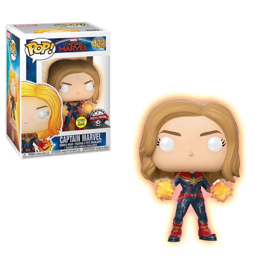 Funko Pop Marvel Captain Marvel 432 Special Edition GITD