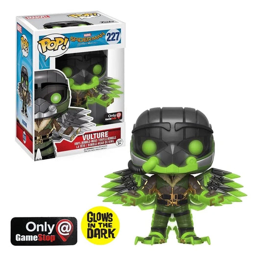 Funko Pop Marvel Spider-Man Homecoming Vulture 227 Gamestop Exclusive GITD