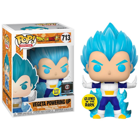 Funko Pop Dragon Ball Super Vegeta Powering Up 713 GITD Chalice Collectibles Exclusive