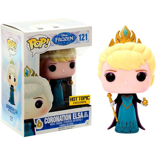 Funko Pop Disney Frozen Coronation Elsa 121 Hot Topic Exclusive