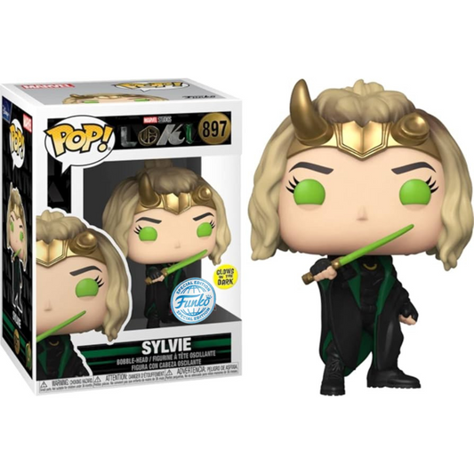 Funko Pop Marvel Loki Sylvie 897 Funko Exclusive GITD