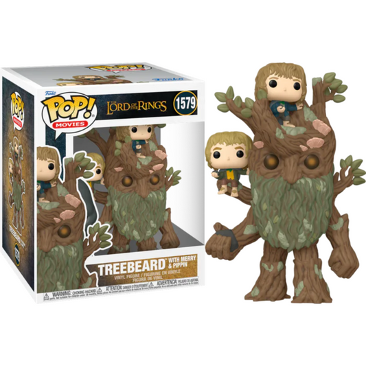 Funko Pop Lord of the Rings LOTR Treebeard with Merry & Pippin 1579