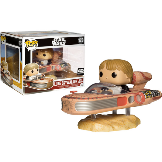 Funko Pop Star Wars Luke Skywalker with Speeder 175 Smuggler's Bounty Exclusive