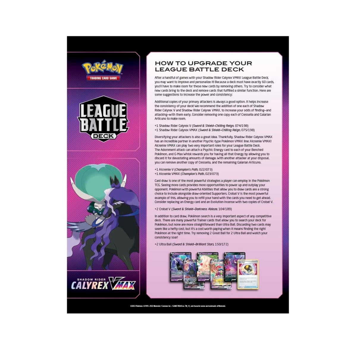 Pokémon TCG: Shadow Rider Calyrex VMAX League Battle Deck (Shadow Rider)