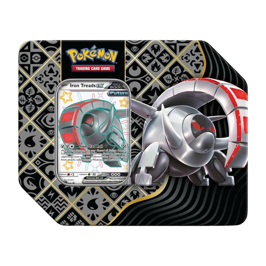 Pokemon Scarlet & Violet-Paldean Fates Tin (Shiny Iron Treads ex)