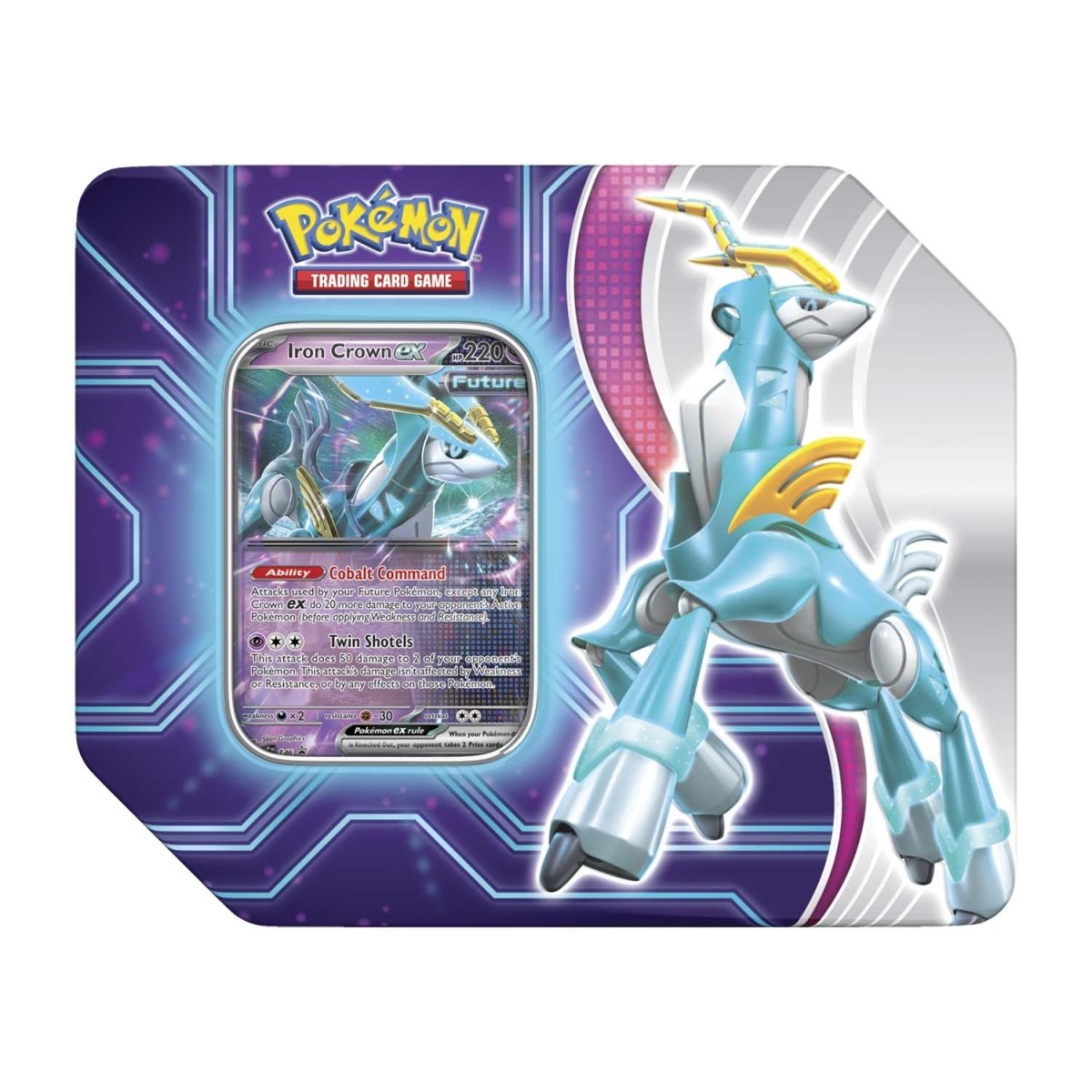 Pokemon Paradox Destinies Tin (Iron Crown ex)