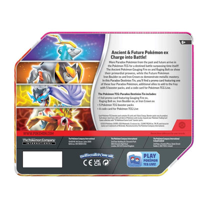 Pokemon Paradox Destinies Tin (Iron Crown ex)