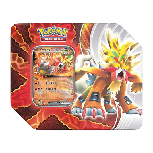 Pokemon Paradox Destinies Tin (Gouging Fire ex)