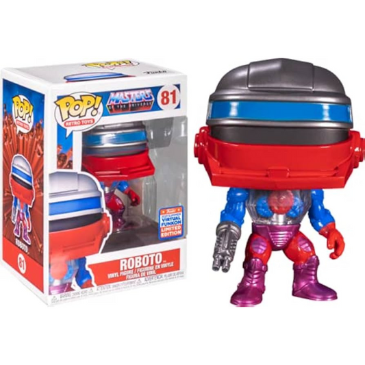 Funko Pop Master of the Universe MOTU Roboto 81 2021 Summer Virtual Funkon