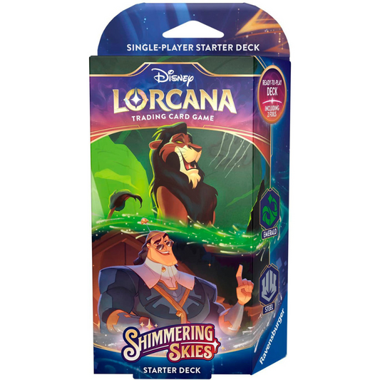 Disney Lorcana: Shimmering Skies: Starter Deck (Emerald and Steel)