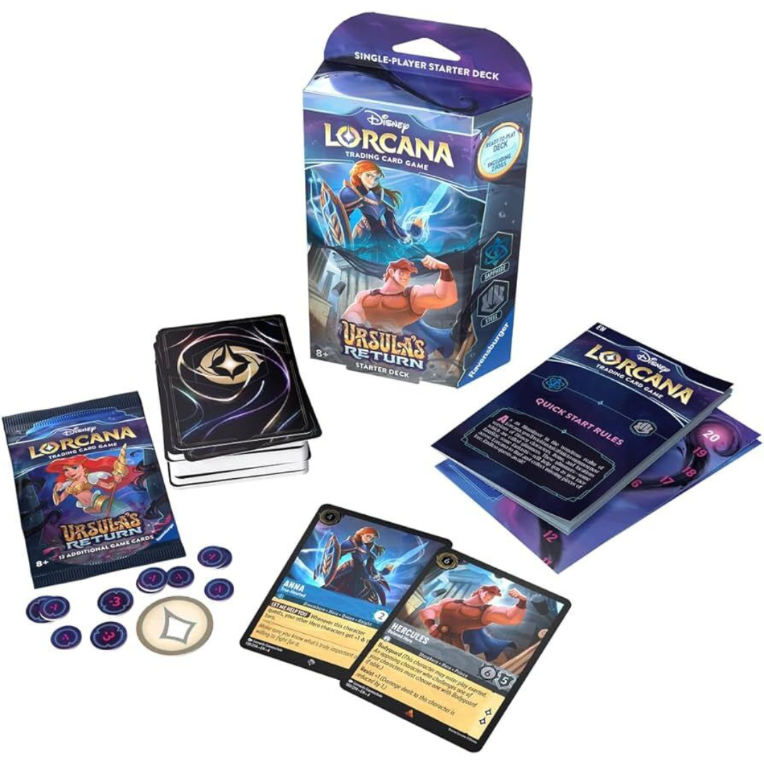 Disney Lorcana TCG: Ursula's Return: Starter Deck (Sapphire, Steel)