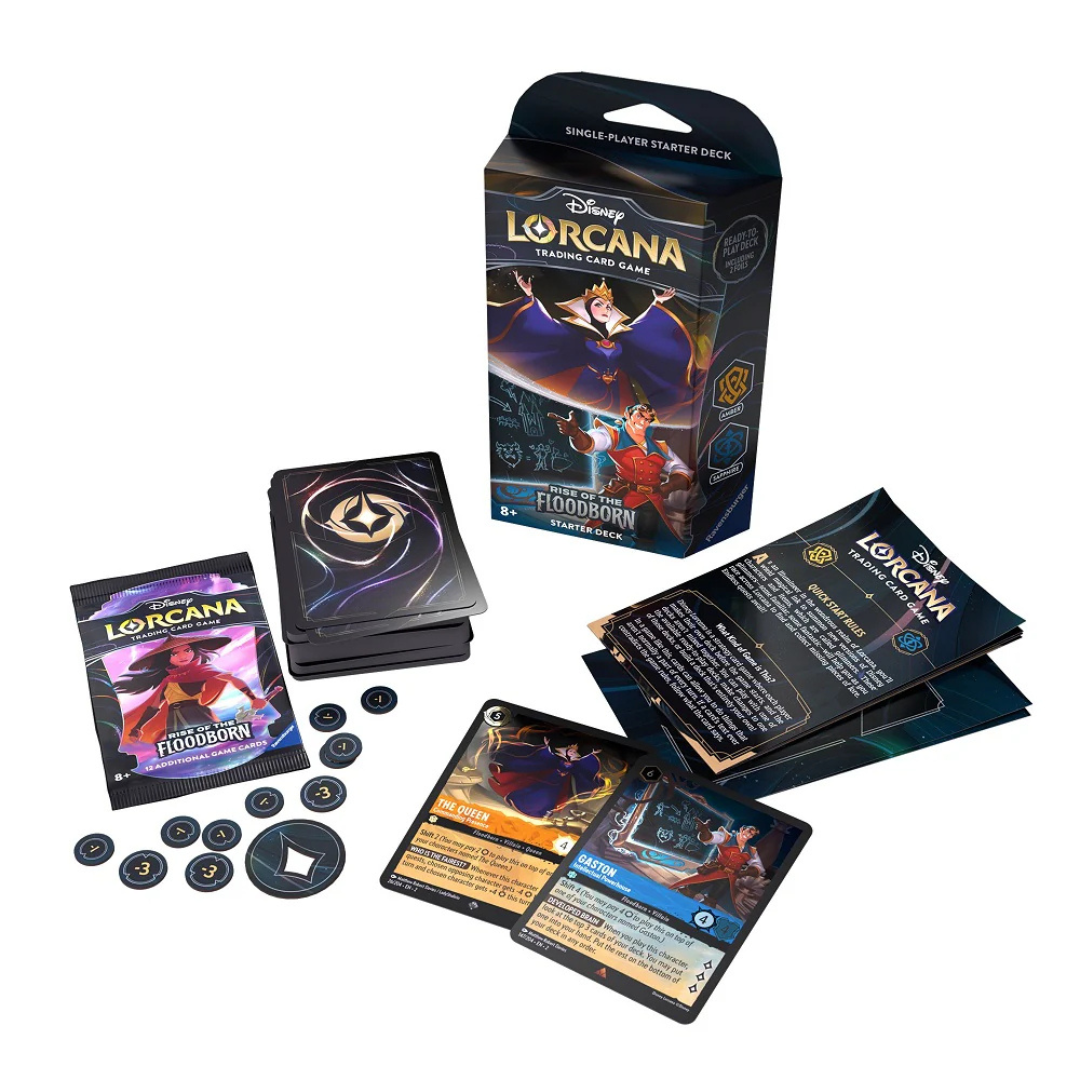 Disney Lorcana TCG: Rise of the Floodborn: Starter Deck (Amber, Sapphire)