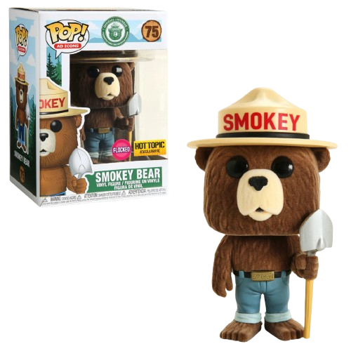 Funko Pop Ad Icons Smokey Bear 75 Hot Topic Flocked