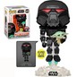 Funko Pop Star Wars Dark Trooper with Grogu 488 Special Edition GITD