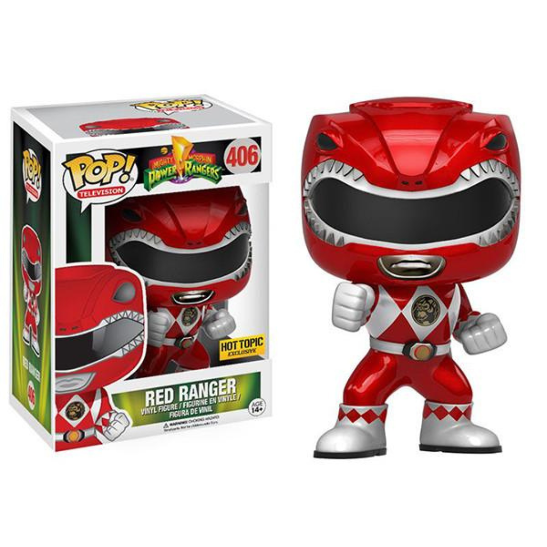 Funko Pop Power Rangers Red Ranger 406 Hot Topic