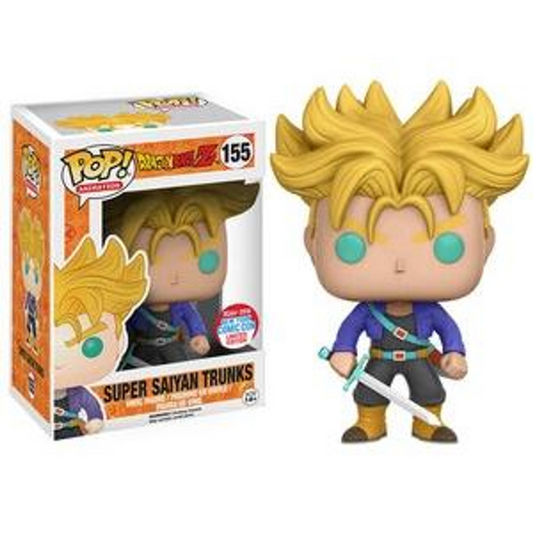 Funko Pop Dragon Ball Z Super Saiyan Trunks 155 2016 New York Comic Con Limited Edition