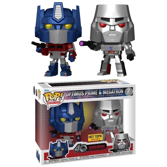 Funko Pop Transformers Optimus Prime & Megatron 2 Pack Hot Topic