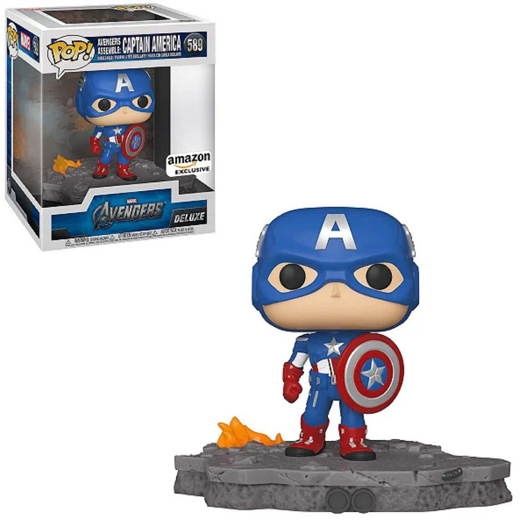 Funko Pop 6inch Marvel Avengers Assemble: Captain America 589 Amazon Exclusive