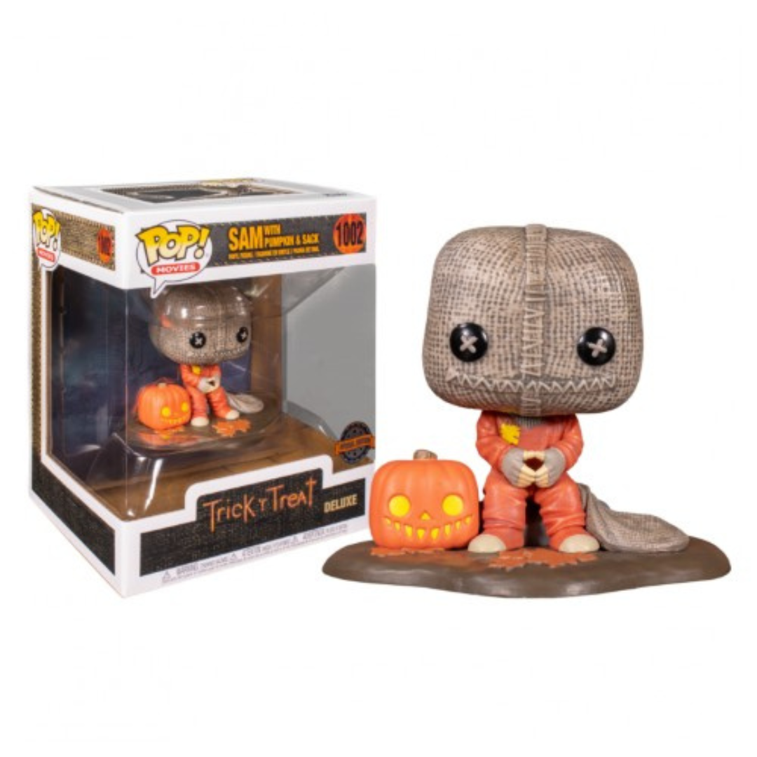 Funko Pop 6inch Horror Trick R Trick Sam with Pumpkin & Snack 1002 Deluxe Special Edition