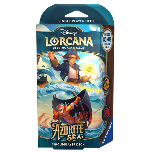 Disney Lorcana TCG: Azurite Sea Starter Deck (Amber, Ruby)