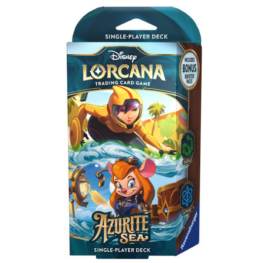 Disney Lorcana TCG: Azurite Sea Starter Deck (Emerald, Sapphire)