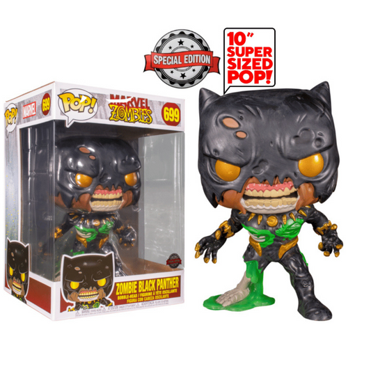 Funko Pop Jumbo Marvel Zombie Black Panther 699 Special Edition