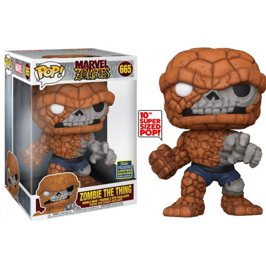 Funko Pop Jumbo Marvel Zombie The Thing 665 2020 Spring Convention