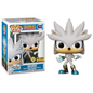 Funko Pop Games Sonic the Hedgehog Silver 633 Hot Topic Exclusive GITD