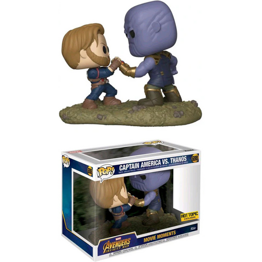 Funko Pop Movie Moments Marvel Captain America VS. Thanos 698 Hot Topic Exclusive