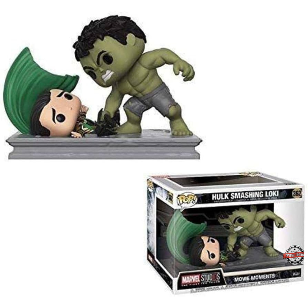 Funko Pop Movie Moments Marvel Hulk Smashing Loki 362 Special Edition