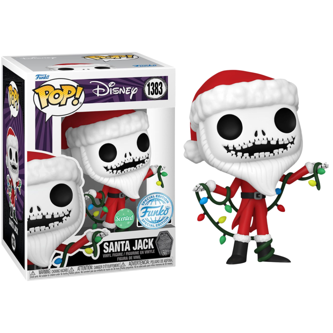 Funko Pop Disney Nightmare Before Christmas NBX Santa Jack 1383 Funko Exclusive Scented