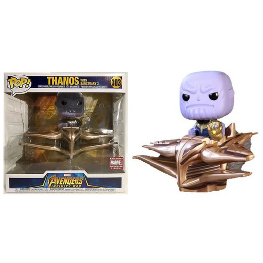 Funko Pop Marvel Avengers Infinity War Thanos with Sanctuary 2 303 Marvel Collector Corps