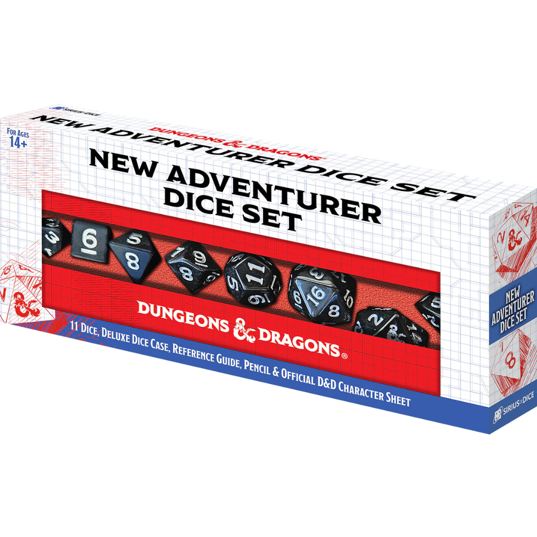 Dungeons & Dragons DND New Adventurer Set Black Dice