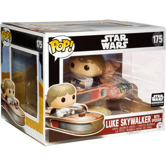 Funko Pop Star Wars Luke Skywalker with Speeder 175 Smuggler's Bounty Exclusive