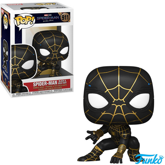 Funko Pop Marvel Spider-Man Black & Gold Suit 911