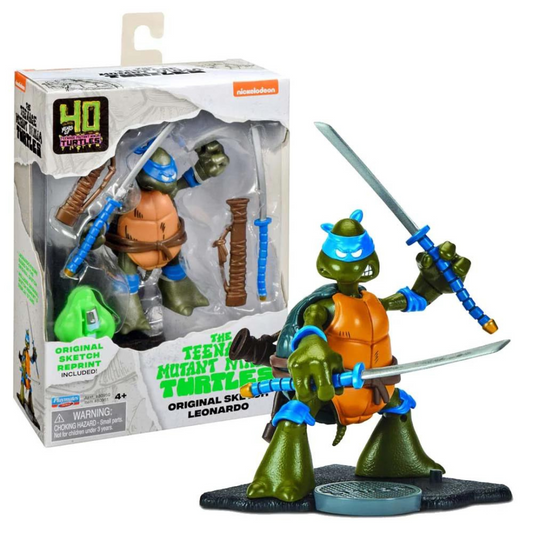 Playmates - TMNT: 40th Anniversary - Original Sketch Turtle Figure - Leonardo