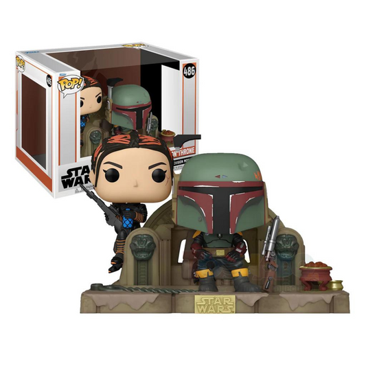 Funko Pop Star Wars Boba Fett and Fennec on Throne 486