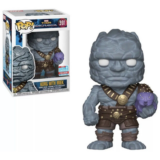 Funko Pop Marvel Korg with Miek 391 2018 Fall Convention