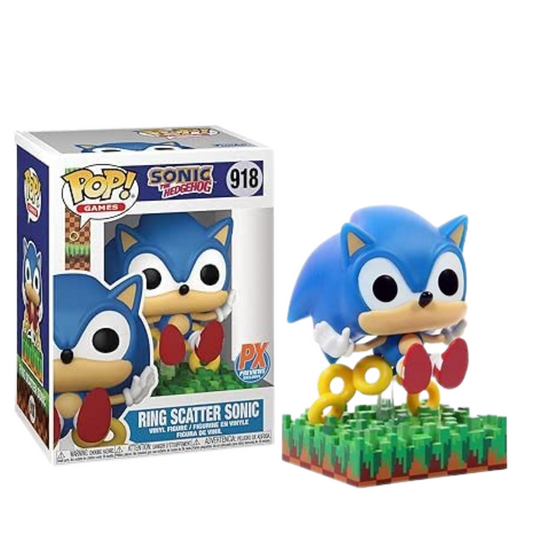 Funko Pop Sonic The Hedgehog Ring Scatter Sonic 918 PX Previews Exclusive