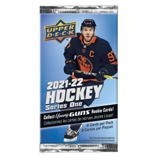 2021-22 Upper Deck Series 1 Hockey Sealed pack - 8 Cards Per Pack