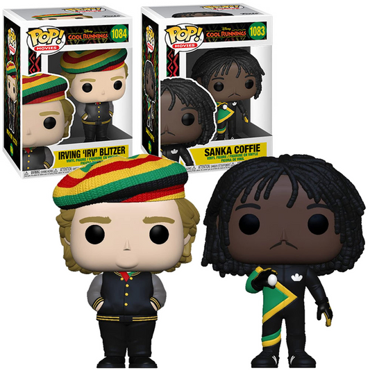 Funko Pop Cool Runnings SET Sanka Coffie 1083 / Irving "Irv" Blitzer 1084