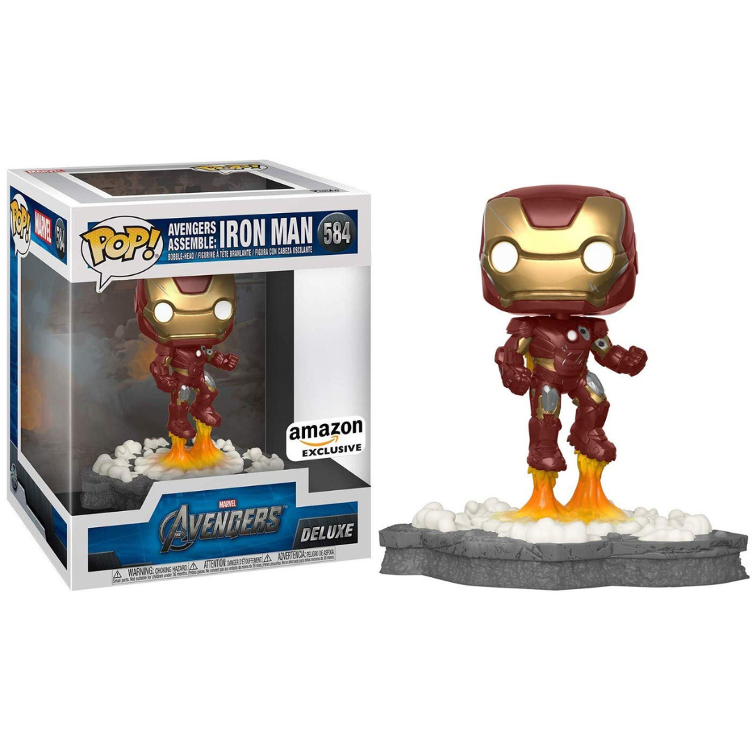 Funko Pop 6 inch Deluxe Marvel Avengers Assemble: Iron Man 584 Amazon Exclusive