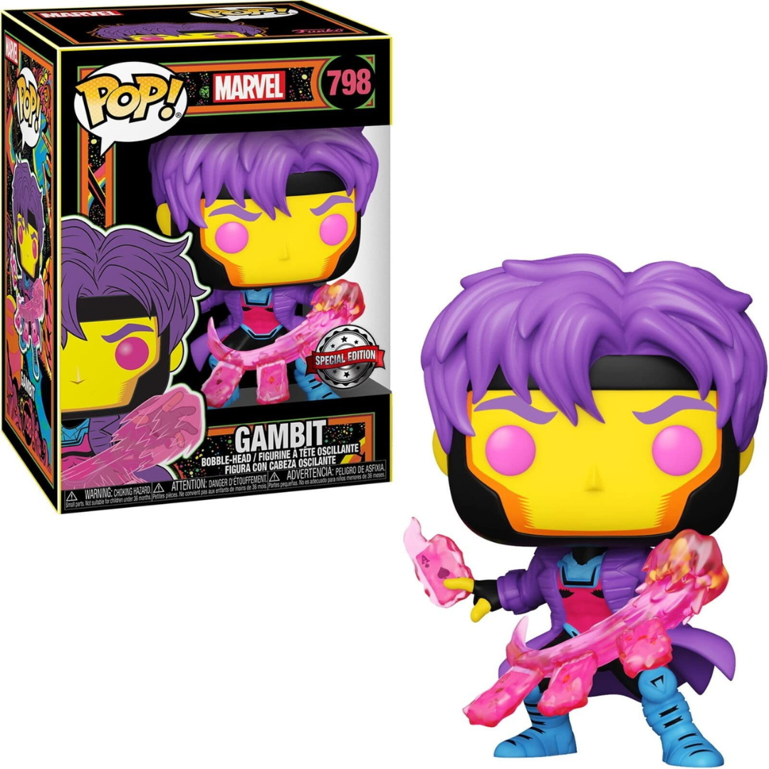 Funko Pop X-Men Gambit 798 Blacklight Special Edition