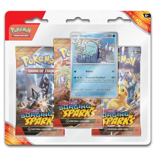 Pokemon Surging Sparks 3 Pack Blister